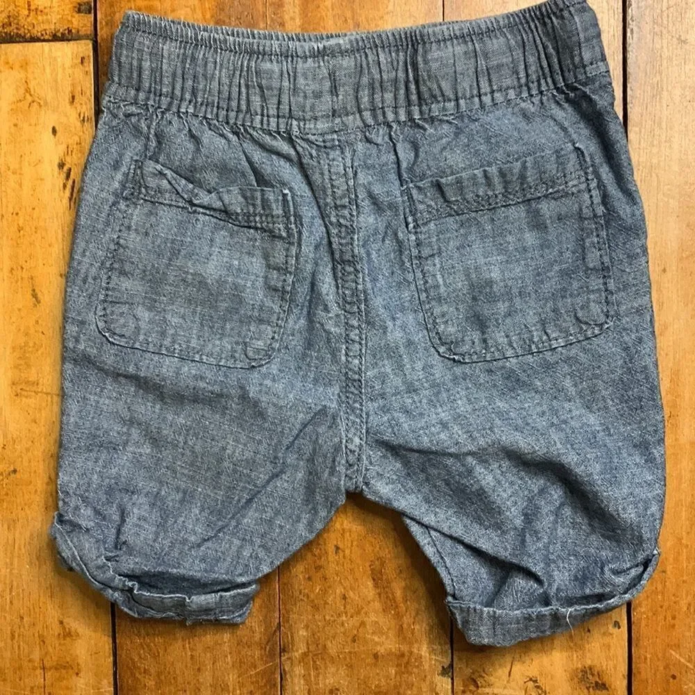 Gap shorts 12 to 18 months cotton chambray shorts baby Gap Jean cotton